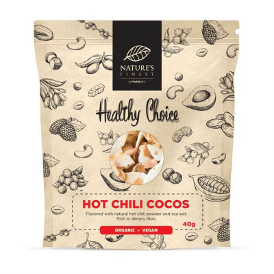Hot Chili Cocos Bio 40g (Ostré chili bio kokosové chipsy)