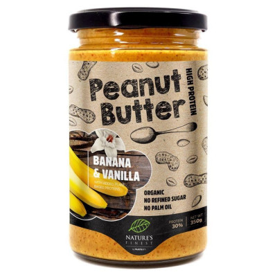 Peanut Butter Banana and Vanilla Bio 350g (Bio Arašídový krém banáno-vanilkový)