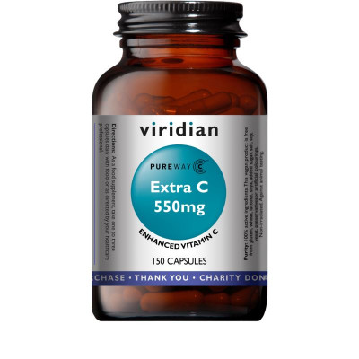 Viridian Nutrition Extra C 550mg 150 kapslí (Vitamín C...