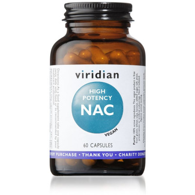 Viridian Nutrition High Potency NAC 60 kapslí