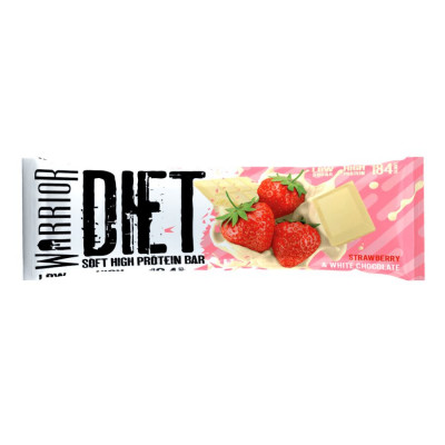 WARRIOR Diet Protein Bar 55 g strawberry and white chocolate