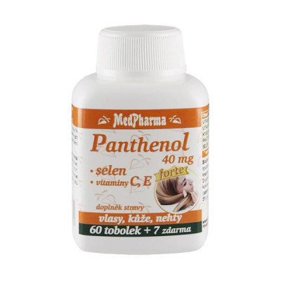 MedPharma Panthenol 40 mg + selen + vitamin C a E 67 tobolek