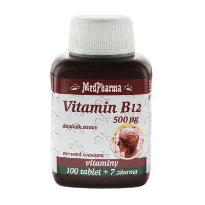 MedPharma Vitamin B12 (kyanokobalamin) 500 µg 107 tablet
