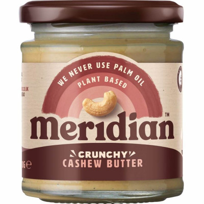 Meridian Cashew Butter 170 g Crunchy (Kešu krém křupavý)