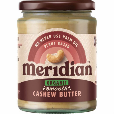 Meridian Cashew Butter 470 g Smooth Organic (Kešu krém...