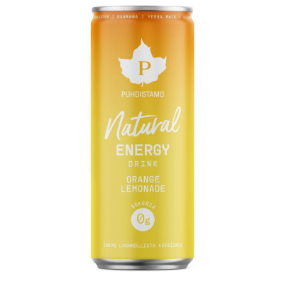  Natural Energy Drink 330ml orange (Energetický nápoj -...