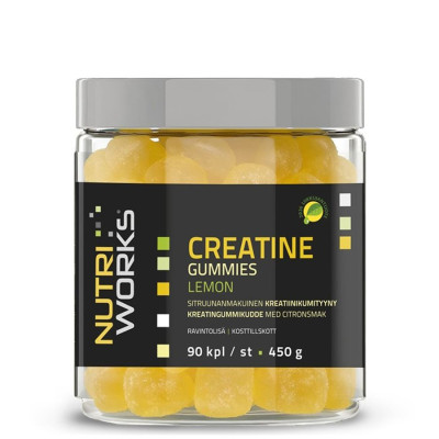 NutriWorks Creatine Gummies 450g 90 gummies lemon