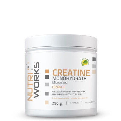 NutriWorks Creatine Monohydrate 250g orange