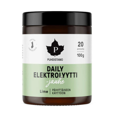 Puhdistamo Electrolyte Daily Powder 100g limetka SK