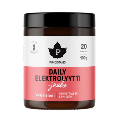 Puhdistamo Electrolyte Daily Powder 100g vodní meloun
