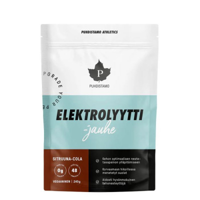 Puhdistamo Electrolyte Powder 240g lemon cola (Sitruuna...