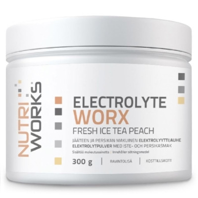 NutriWorks Electrolyte Worx 300g fresh ice tea peach