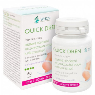 WHCS Quick Dren odvodňující a detoxikační tabletky - 60 tablet