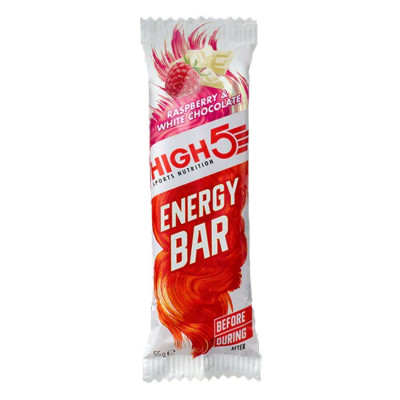 High5 Energy Bar 55g malina a bílá čokoláda
