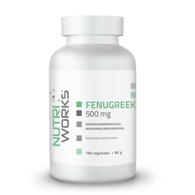 NutriWorks Fenugreek 500 mg 100 kapslí