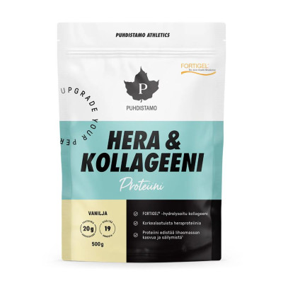Puhdistamo HERA Protein and Kollageeni 500g vanilka...