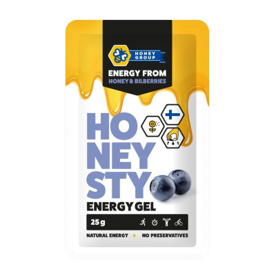 Hunajayhtyma Oy Honeysty Energy Gel  25g borůvka