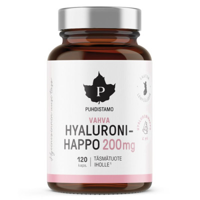 Puhdistamo Hyaluronic Acid 200mg 120 kapslí