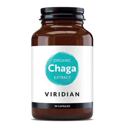 Viridian Nutrition Chaga Extract 30 kapslí Organic