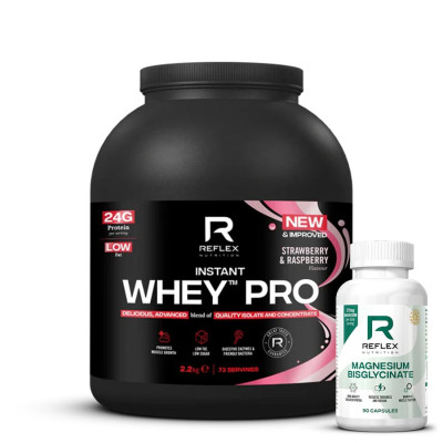 Reflex Nutrition Instant Whey PRO 2,2kg jahoda malina +...