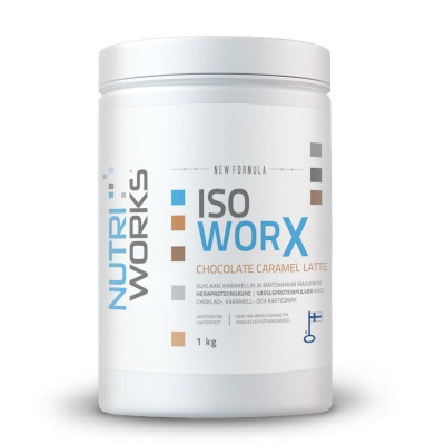 NutriWorks Iso Worx NEW 1 kg čokoláda karamelové laté