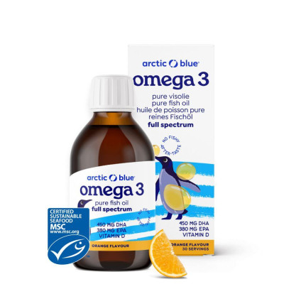 Arctic blue® Kids Omega 3 150ml (450mg DHA, 380mg EPA and...