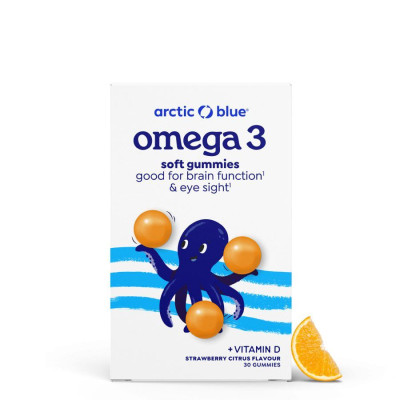 Arctic blue® Kids Omega 3 30 gummies (250mg DHA, 70mg EPA...