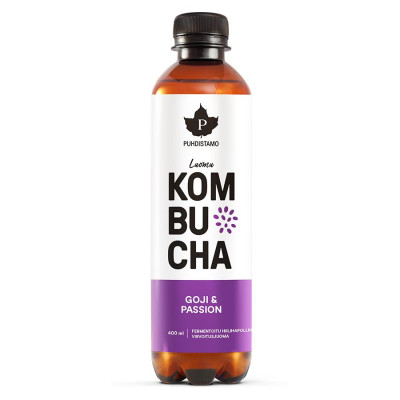 Puhdistamo Kombucha BIO 400ml goji and passion