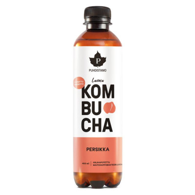 Puhdistamo Kombucha BIO 400ml peach (Persikka)