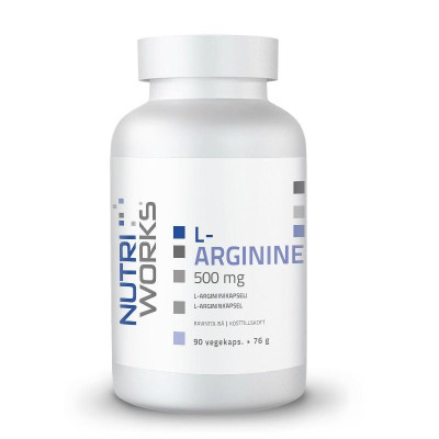 NutriWorks L-Arginine 500mg 90 kapslí