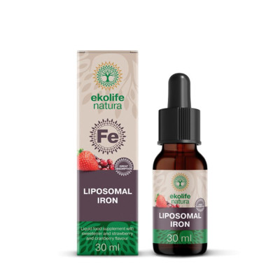 EKOLIFE NATURA Liposomal Iron 30ml jahoda brusinka