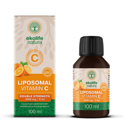 EKOLIFE NATURA Liposomal Vitamin C 1000mg 100ml pomeranč...