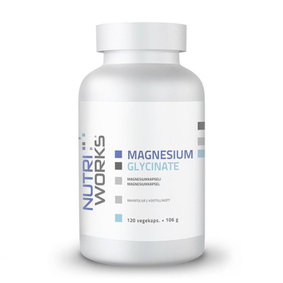 NutriWorks Magnesium Glycinate 120 kapslí