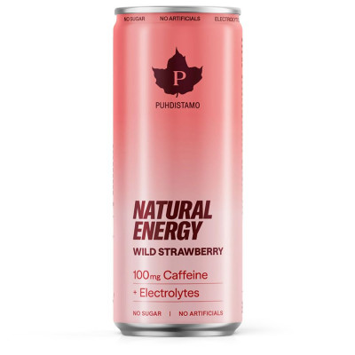 Puhdistamo Natural Energy + Caffeine + Electrolytes 330ml...