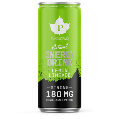 Puhdistamo Natural Energy Drink STRONG 330ml lemon