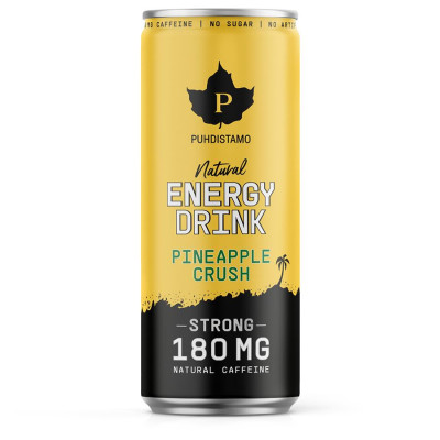 Puhdistamo Natural Energy Drink STRONG 330ml pineapple crush