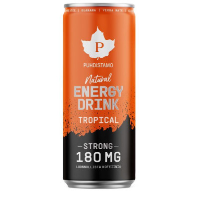 Puhdistamo Natural Energy Drink STRONG 330ml tropical
