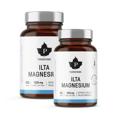 Puhdistamo Night Magnesium 120 kapslí + 60 kapslí ZDARMA...