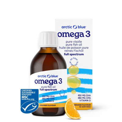 Arctic blue® Omega 3 150ml (450mg DHA, 380mg EPA and...