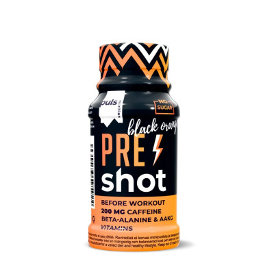 PULS nutrition Pre-Workout Shot 60ml black orange