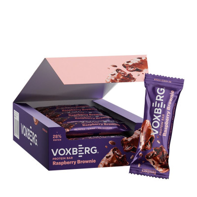 Voxberg Protein Bar 18 x 50g raspberry brownie