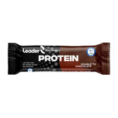 Leader Protein Bar 61 g double chocolate (free lactose)