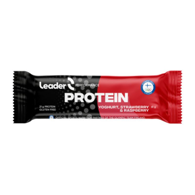 Leader Protein Bar 61 g yoghurt, strawberry and raspberry...