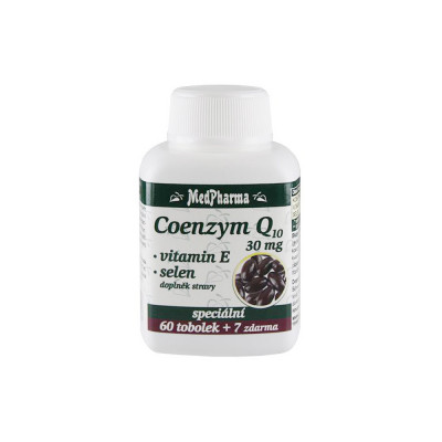 MedPharma Coenzym Q10 30 mg + vitamin E + selen 67 tobolek