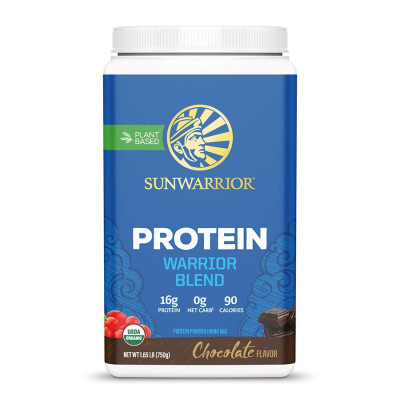 Sunwarrior Protein Blend + Greens BIO 750g čokoláda