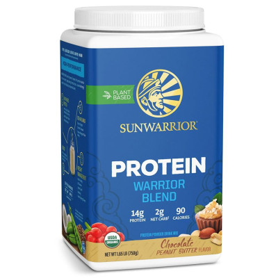 Sunwarrior Protein Blend BIO 750g čokoláda arašídové...