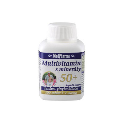MedPharma Multivitamin s minerály 50+, ženšen, ginkgo...