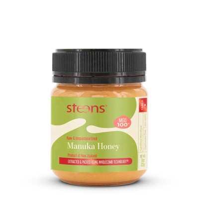 Steens RAW Manuka Honey 100+ MGO 225g