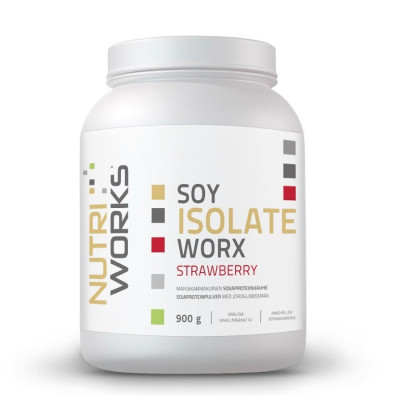 NutriWorks Soy Isolate Worx 900 g jahoda