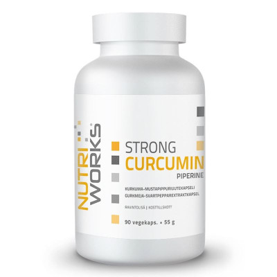 NutriWorks Strong Curcumin Piperine 90 kapslí
